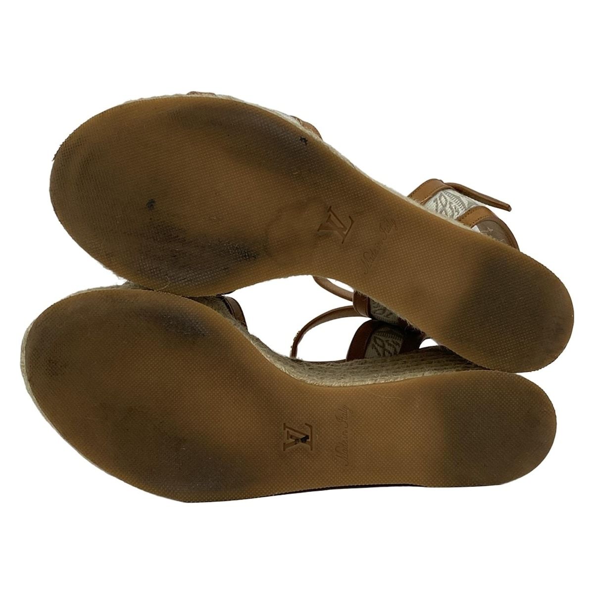 LOUIS VUITTON(ルイヴィトン) サンダル 35 1/2 レディース - 白