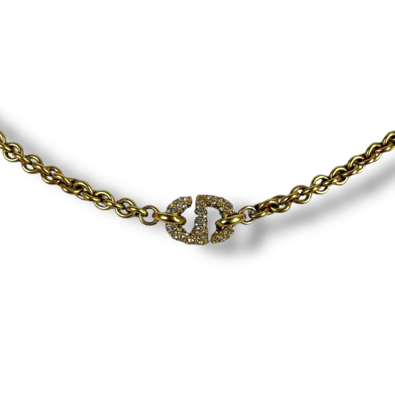 クリスチャンディオール Christian Dior CD Navy ネックレス ライン