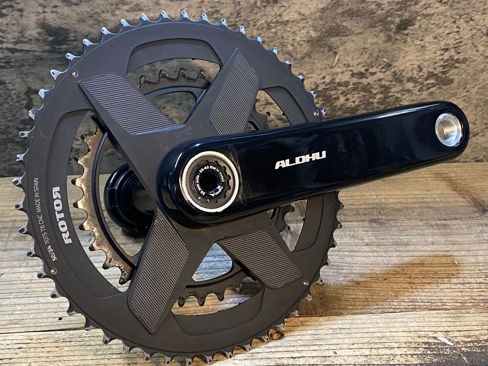 JU881 ローター ROTOR ALDHU CARBON クランクセット 50/34T 170mm