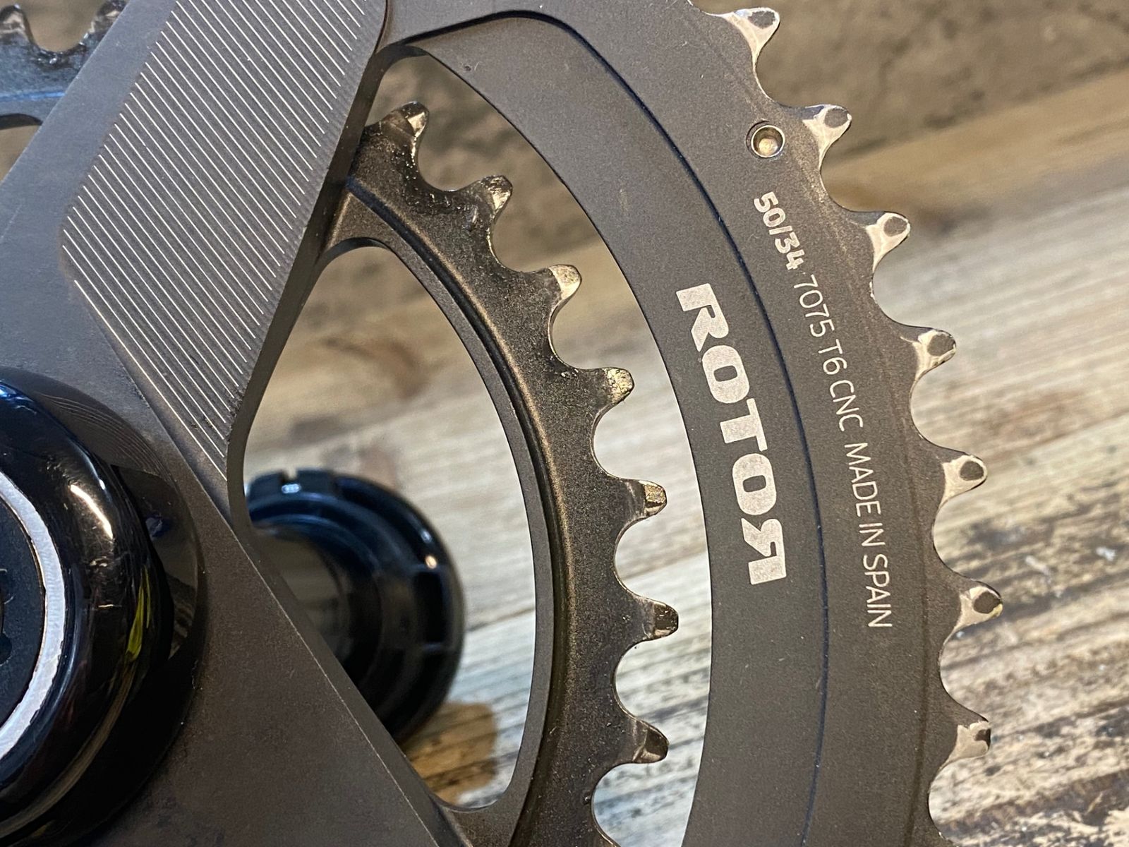 JU881 ローター ROTOR ALDHU CARBON クランクセット 50/34T 170mm