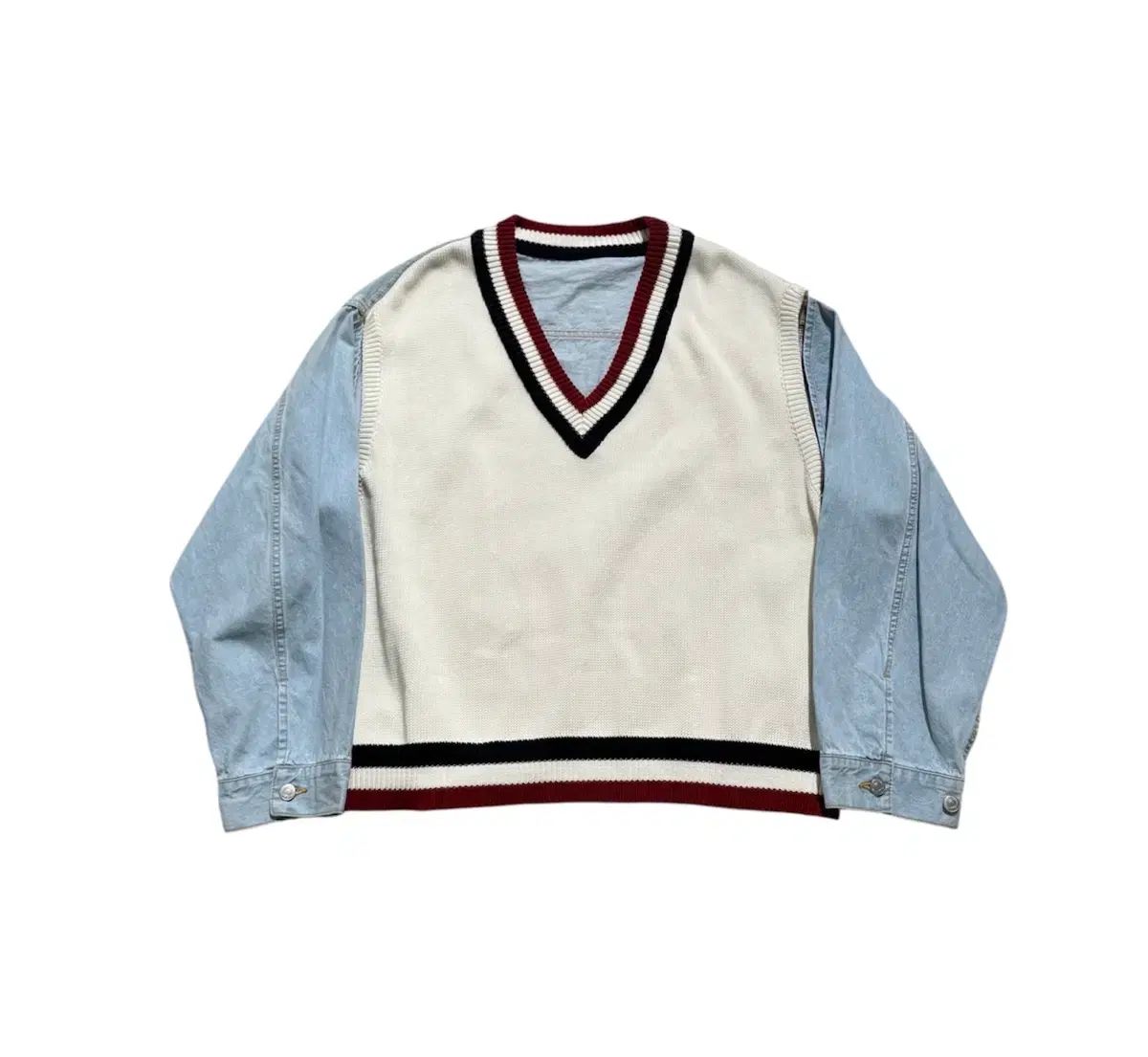 ミスター ジェントルマン ハイブリッド ドッキング デニム ベスト