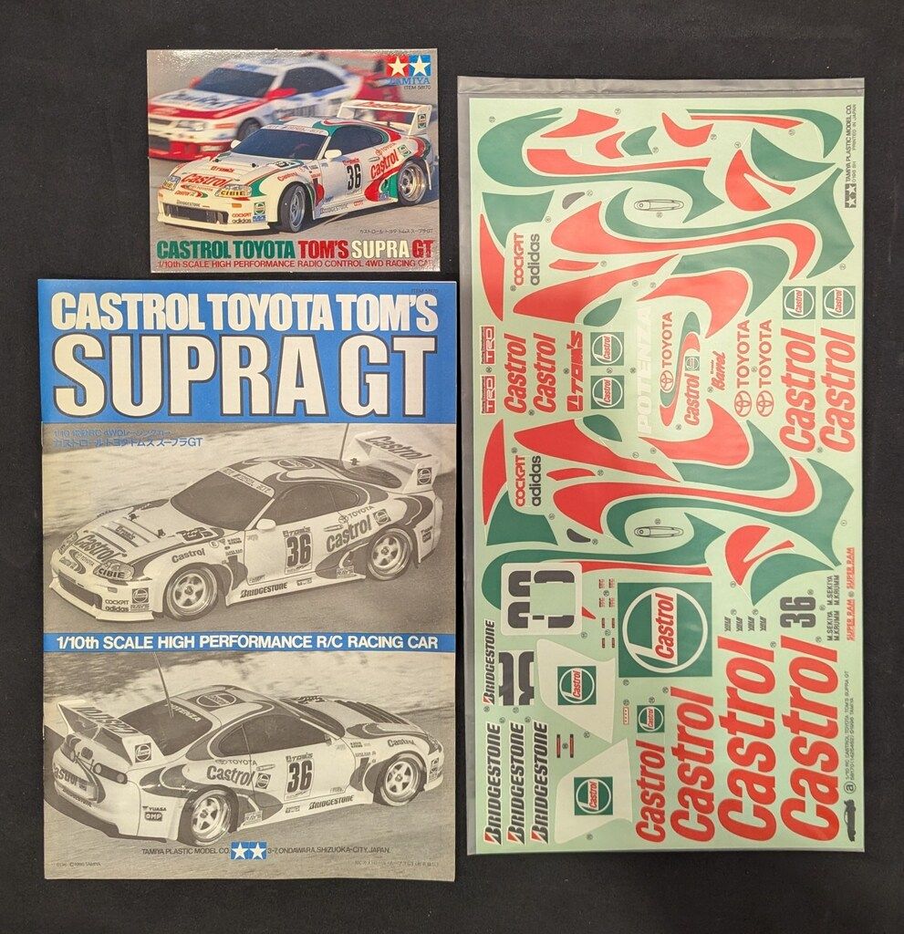タミヤ 1/10 電動RCカー カストロール・トヨタ・トムス スープラGT