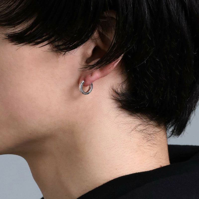 ライオンハート カッティング フープピアス シグネチャー シルバー925