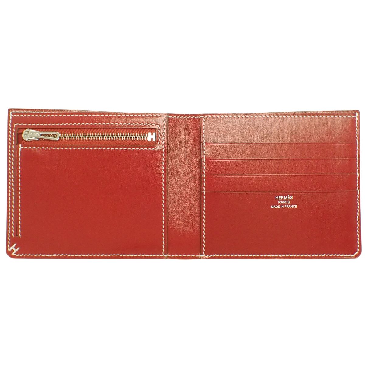 HERMES(エルメス) Hセリエ コンパクト ルージュピマン レッド赤