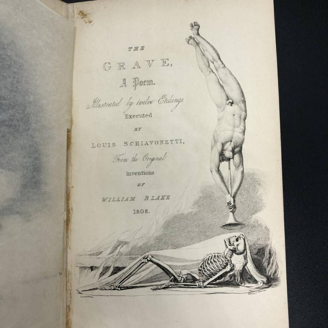 ウィリアム・ブレイク 挿画本 The Grave 銅版画 12点 1903年 (POP_KOS