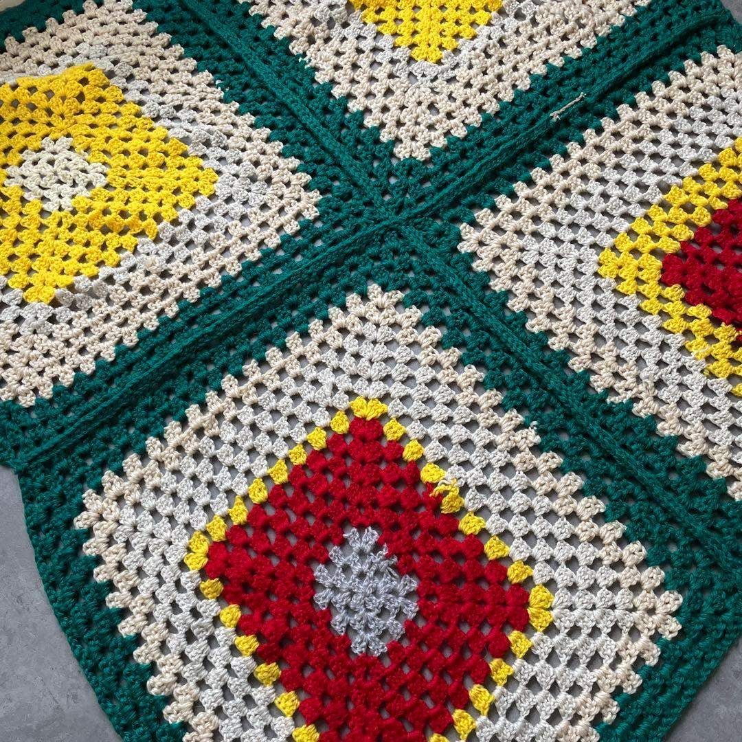 手編み インテリア マルチカバー ニット 大判 レース 膝掛け 羽織