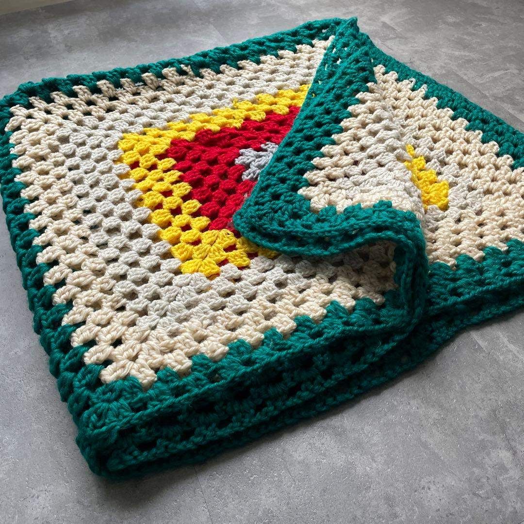 手編み インテリア マルチカバー ニット 大判 レース 膝掛け 羽織