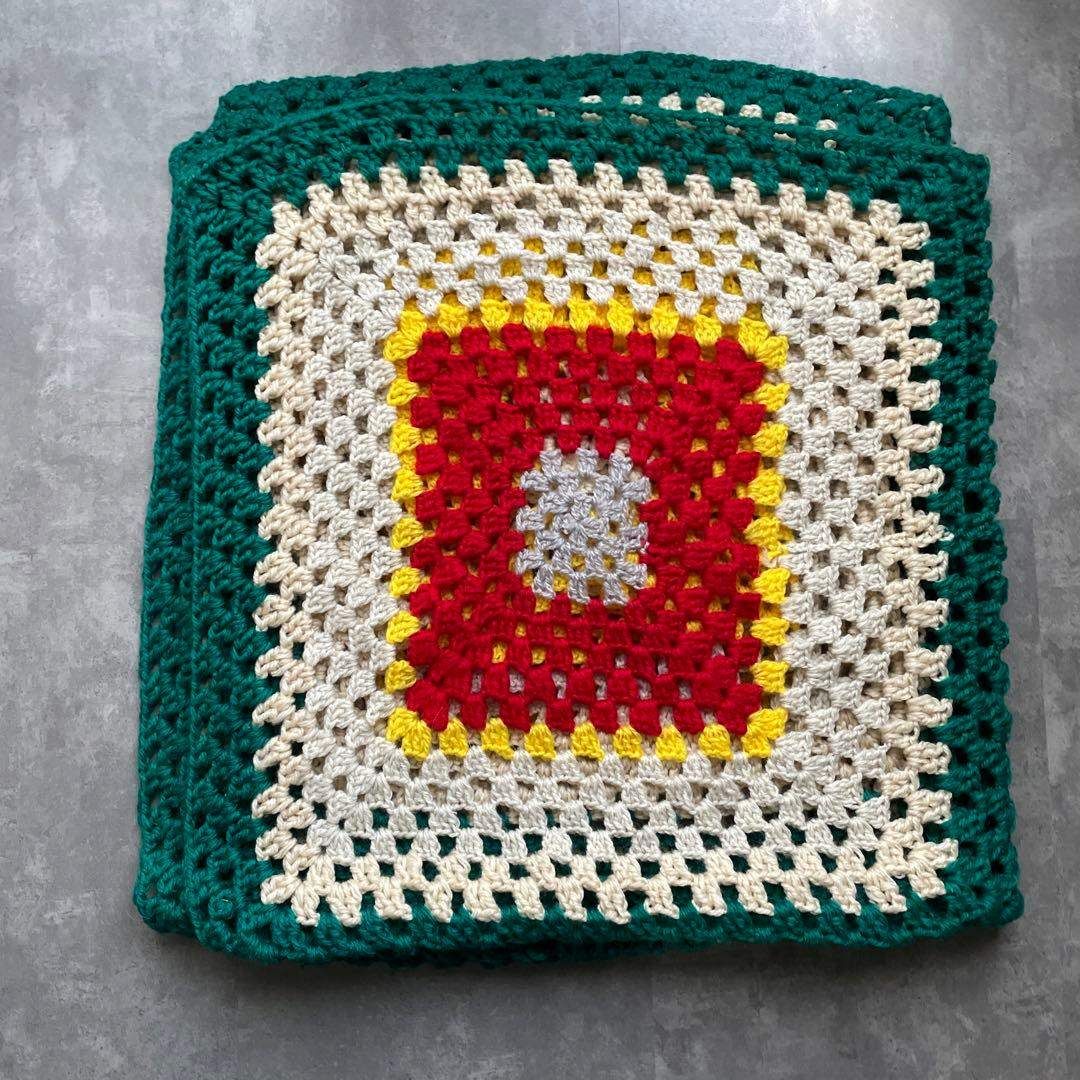 手編み インテリア マルチカバー ニット 大判 レース 膝掛け 羽織