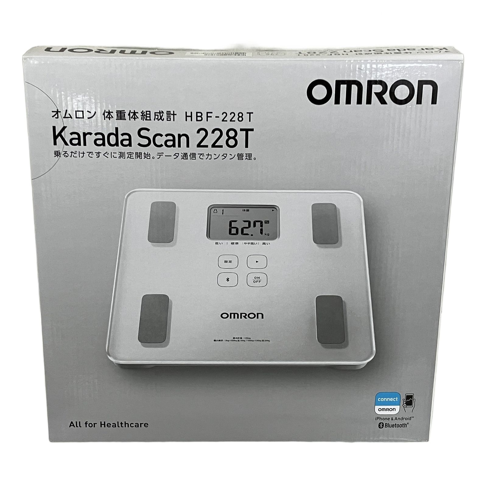 OMRON HBF-228T 体重体組成計 カラダスキャン シャイニーホワイト 体重