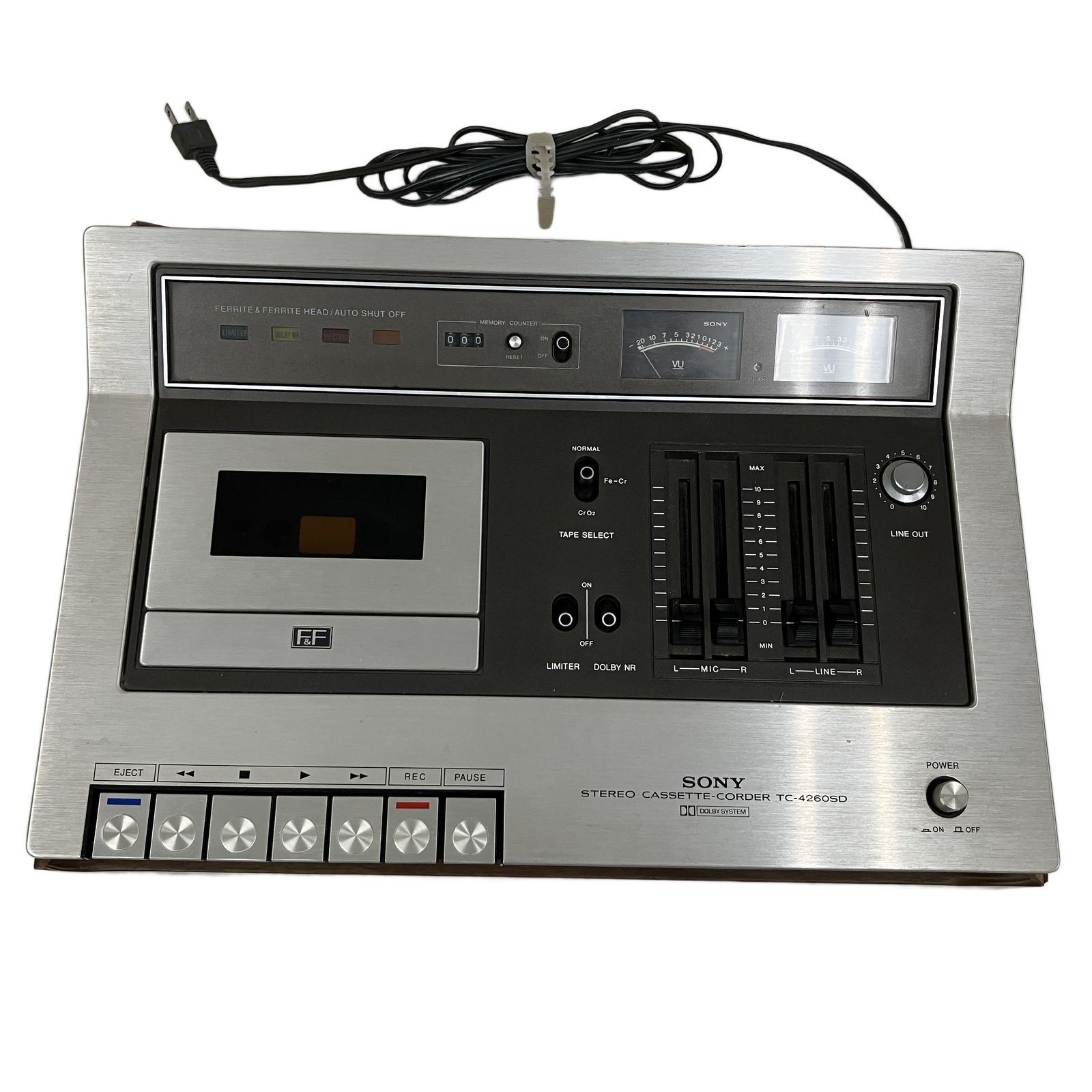 SONY ソニー TC-4260SD ステレオ カセット テープレコーダー SONY ソニー TC-4260SD テープレコーダー オーディオ 音響機器 中古