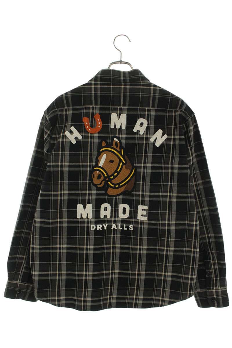 ヒューマンメイド 25AW CHECK SHIRT 馬モチーフチェック長袖シャツ