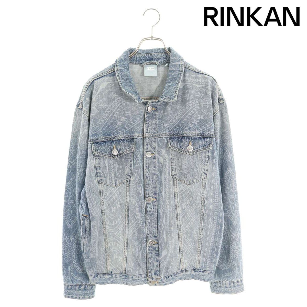 キス ペイズリー総柄デニムジャケット メンズ XXL - メルカリ