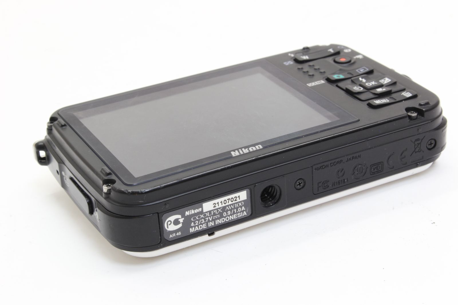 B+ (並品) Nikon ニコン COOLPIX AW100 ホワイト 初期不良返品無料 1