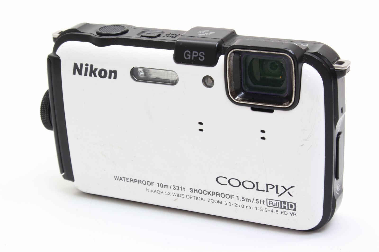 B+ (並品) Nikon ニコン COOLPIX AW100 ホワイト 初期不良返品無料 1