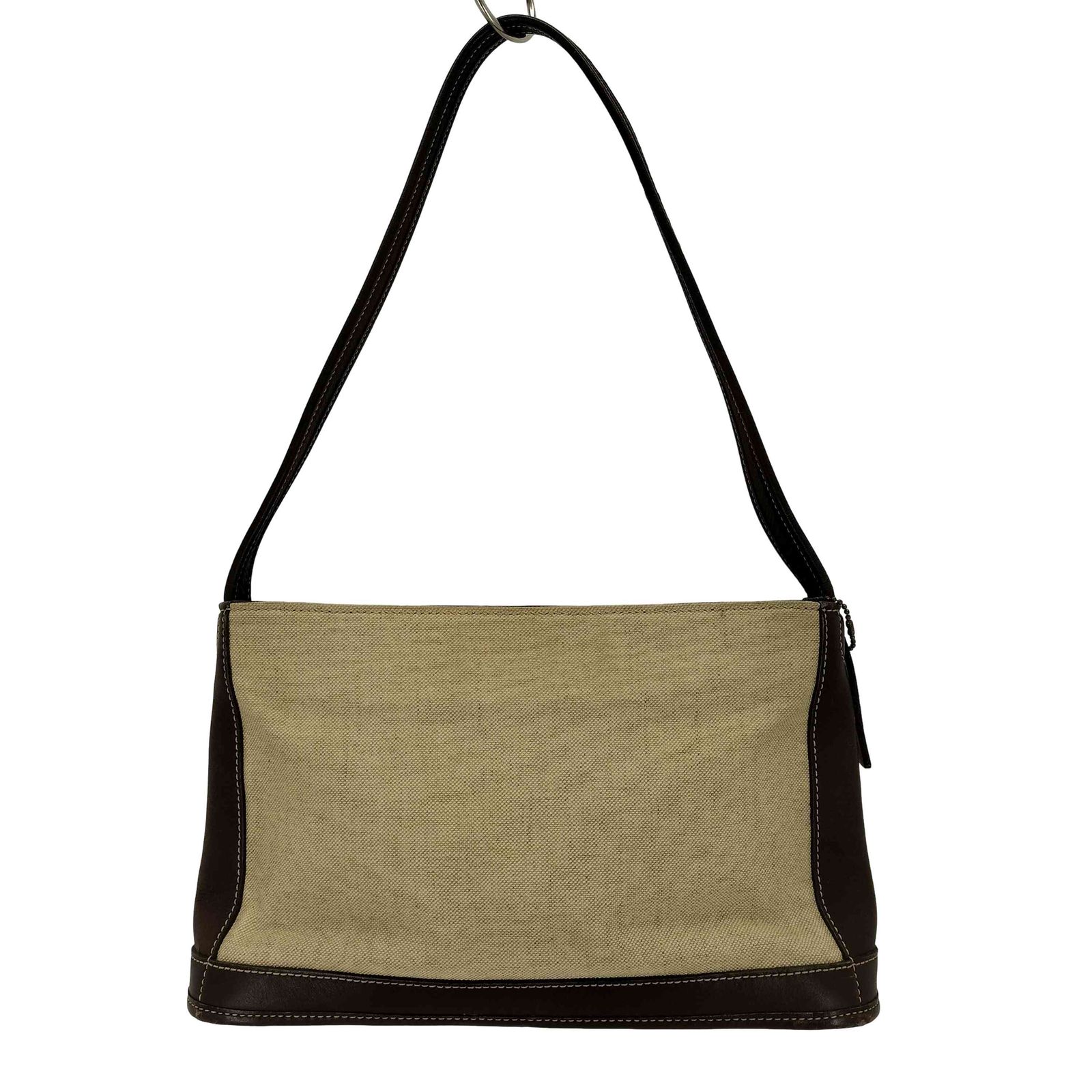 コーチ COACH OLD レザーハンドルキャンバスワンショルダーバッグ