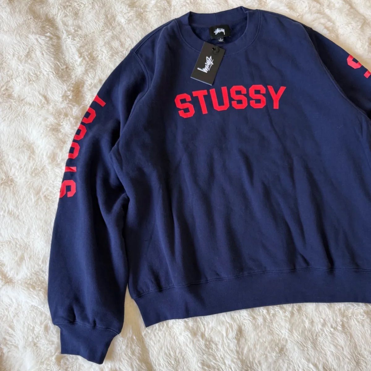 STUSSY ステューシー ロゴプリント スウェット トレーナー メンズ L 