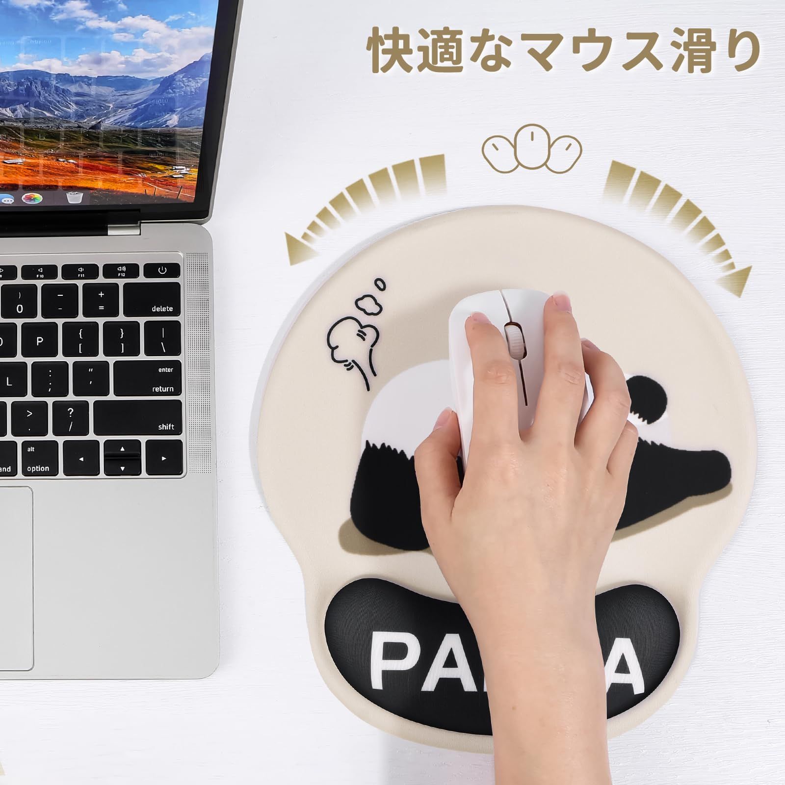 Amazon.co.jp：EooCoo 【マウスパッド 手首 傾斜リストレスト】 人間工学 手首サポート マッサージドットデザイン 厚手滑り止めジェル ベース 腱鞘炎対策 オフィス/ゲーミング/自宅用 ワイヤレスマウス対応 疲労軽減マウスパッド 防水 洗える - 黒: パソコン・周辺機器 人間工学に基づくマウスパッド 手首サポート付き 滑り止めポリウレタンベース 自宅 オフィス 仕事 勉強用 簡単タイピング&amp;痛