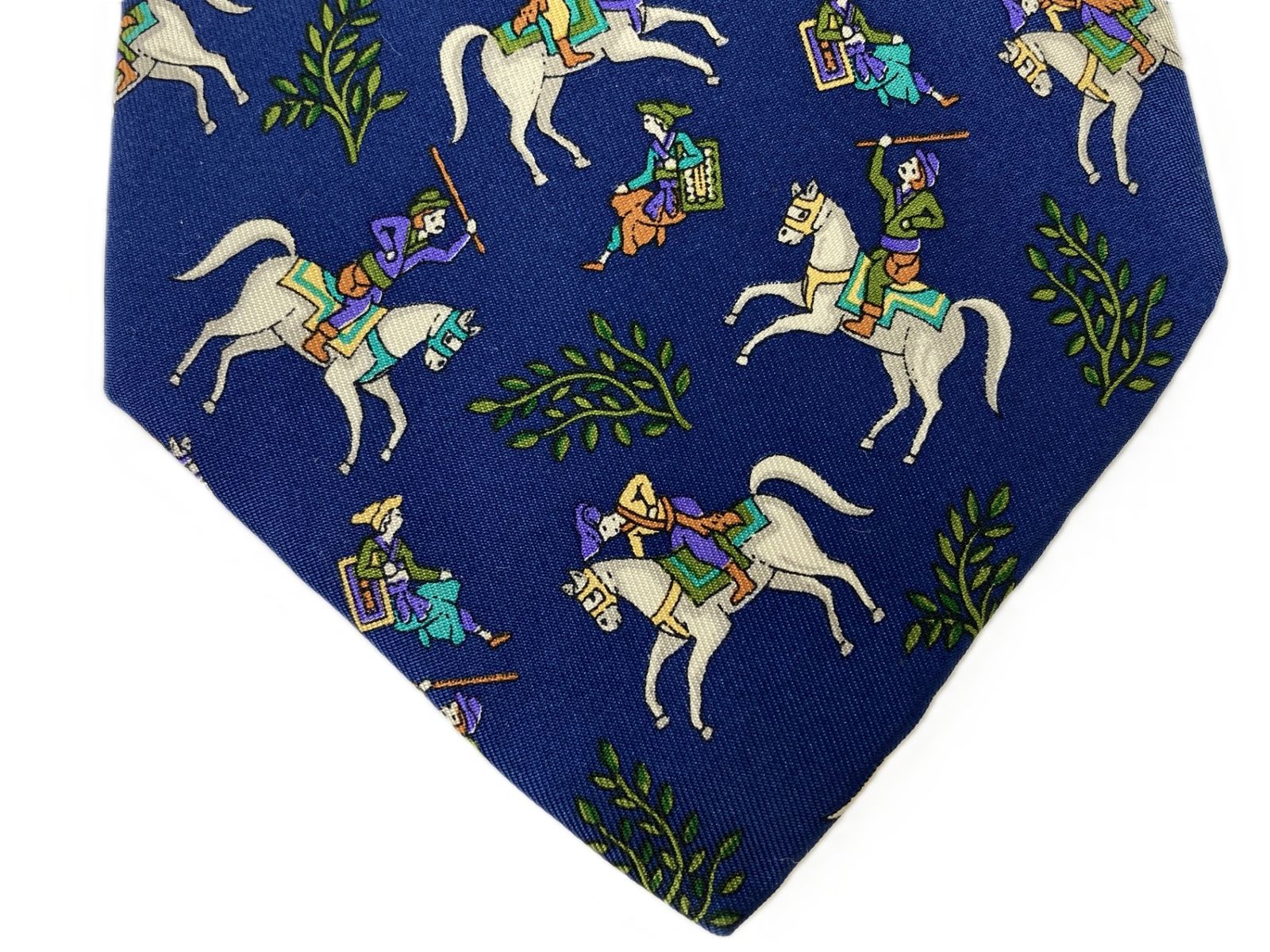 美品 サルヴァトーレ・フェラガモ Salvatore Ferragamo シルクネクタイ