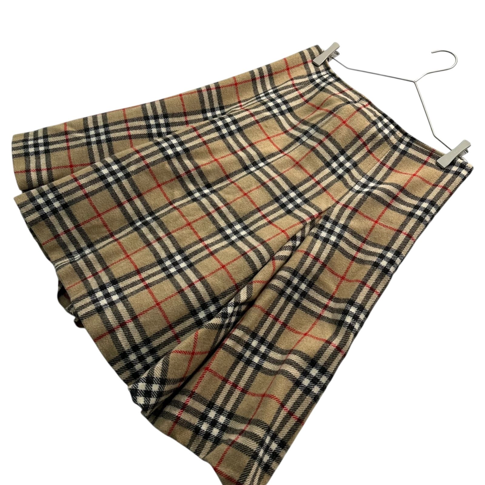 BURBERRY LONDON(バーバリーロンドン) Nova Check Wool Flare Skirt