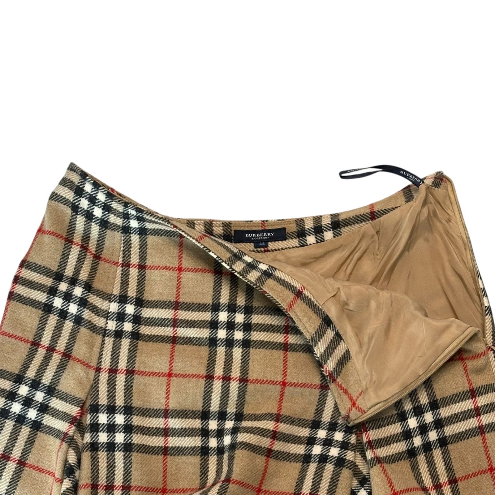 BURBERRY LONDON(バーバリーロンドン) Nova Check Wool Flare Skirt