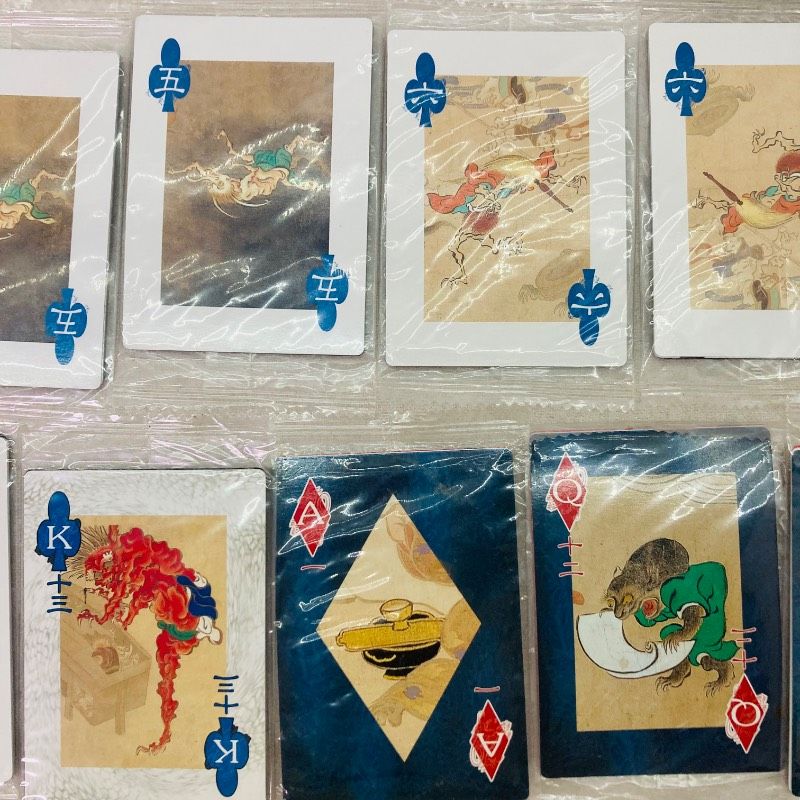 袋未開封品】【袋29枚】【まとめ売り】海洋堂 陰陽妖怪絵巻 トランプ