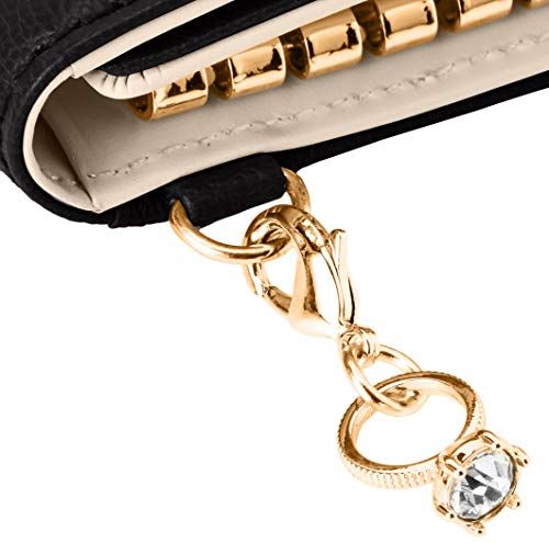 ダイヤ入り指輪チャーム付 レディース