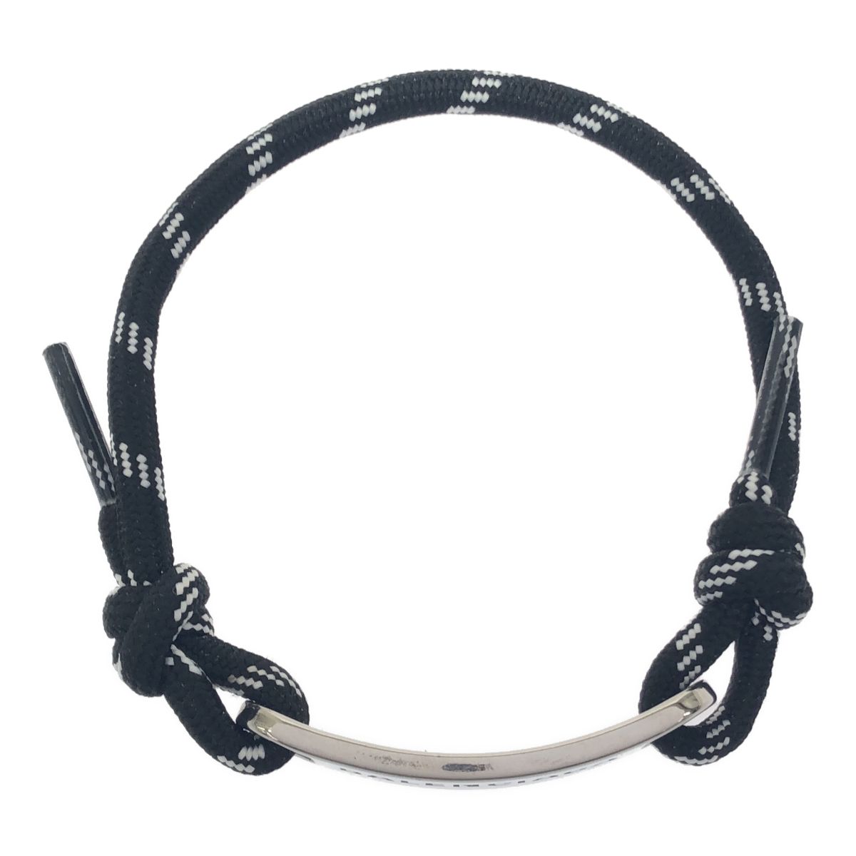 BALENCIAGA バレンシアガ ブレスレット ロゴプレート バングル コード