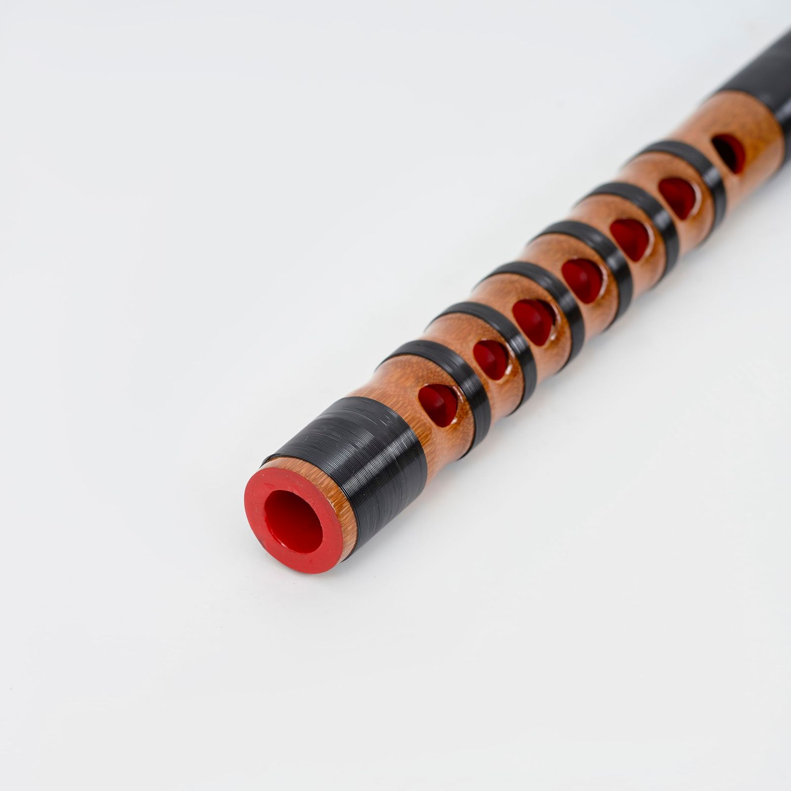 在庫セール】黒巻き 和楽器 能管 横笛 竹製 竜笛 雅楽楽器・龍笛 山本