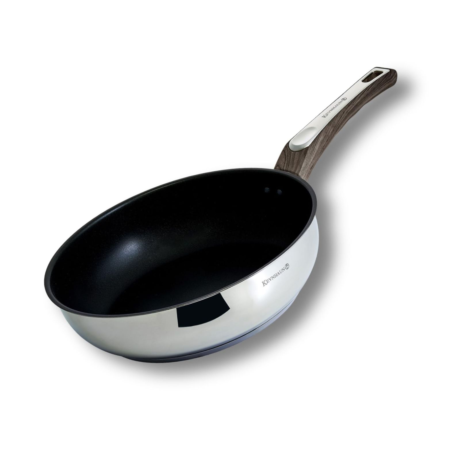 ケヴンハウン Kevnhaun ステンレスディープパン26 cm KVDP 26 フッ素樹脂加工 お手入れ簡単 不使用の深型設計で煮込みも楽々頼れるステンレスフライパンIH対応26 cmディープパンフッ素樹脂加工でお手入