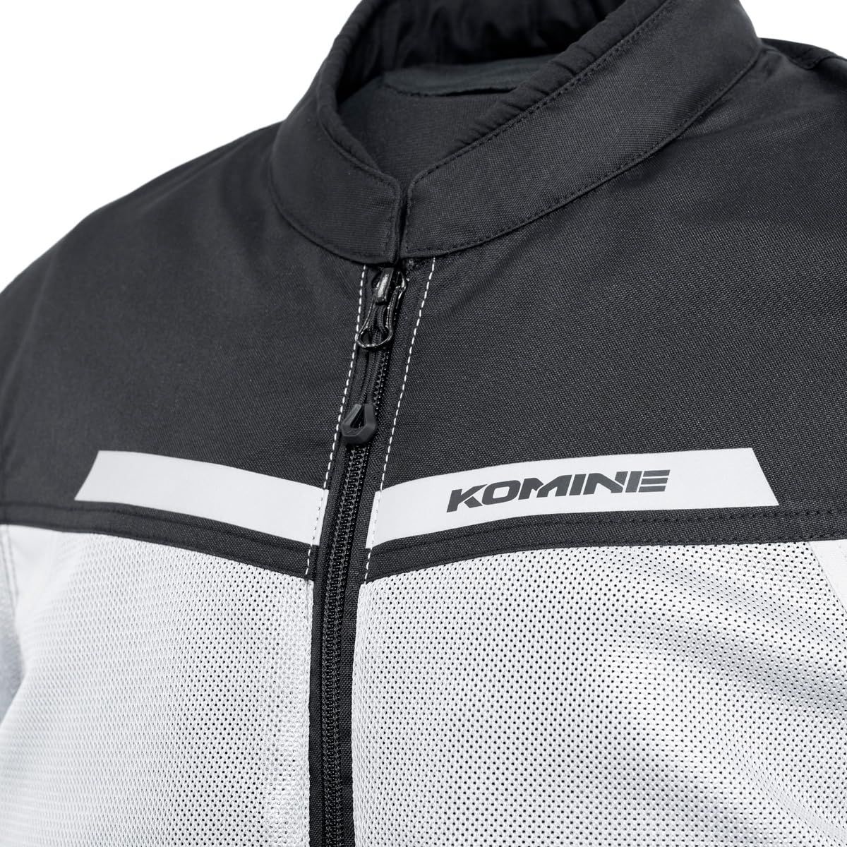 新品 コミネ(KOMINE) 2025モデル バイク用 07-177 JK-177 エニグマライト ハーフメッシュジャケット Light Grey Black WL