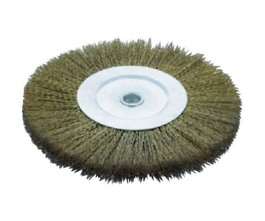 TRUSCO トラスコ ホイルブラシ Φ250 X 19 mm穴 真鍮メッキ鋼線 線径0.35 TB-6381