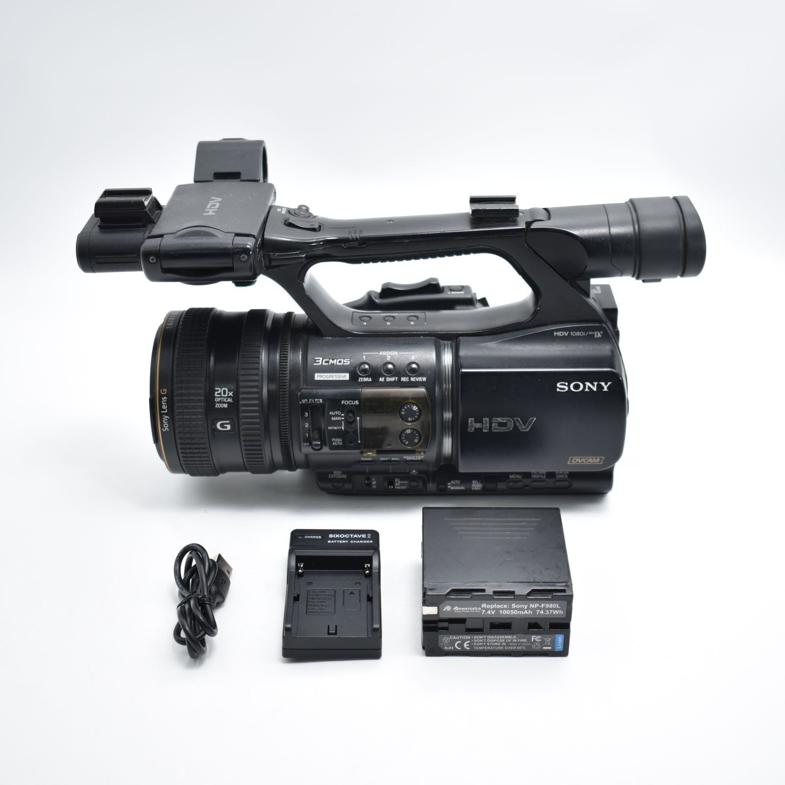 B#10946 SONY HDVカムコーダー ブラック HVR-Z5J - メルカリ