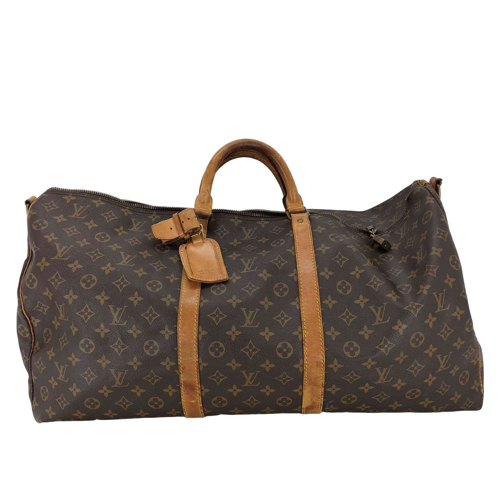 ルイヴィトン LOUIS VUITTON フランス製 キーポル バンドリエール 60