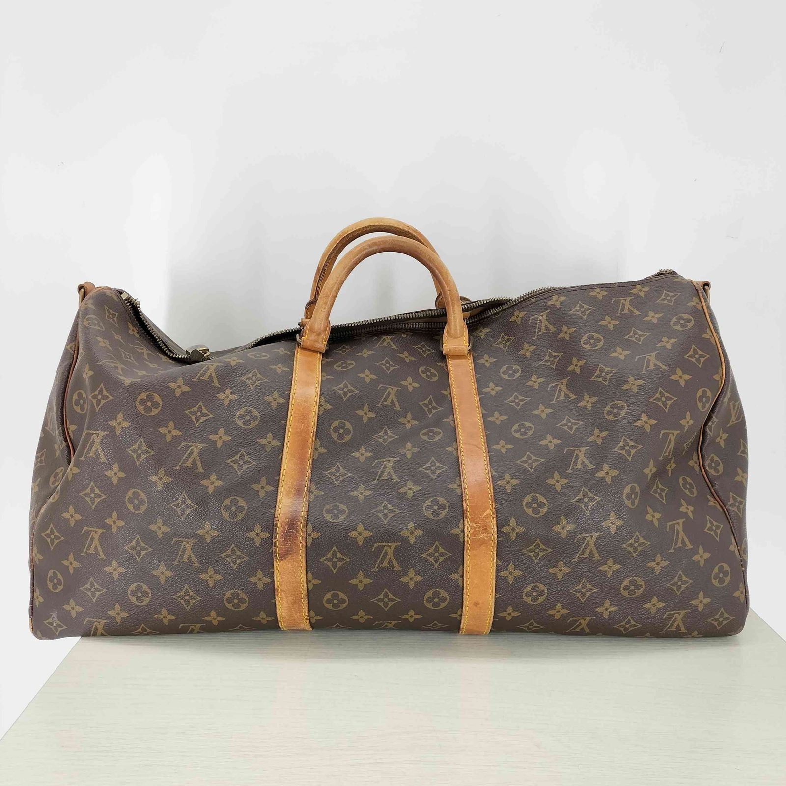 ルイヴィトン LOUIS VUITTON フランス製 キーポル バンドリエール 60