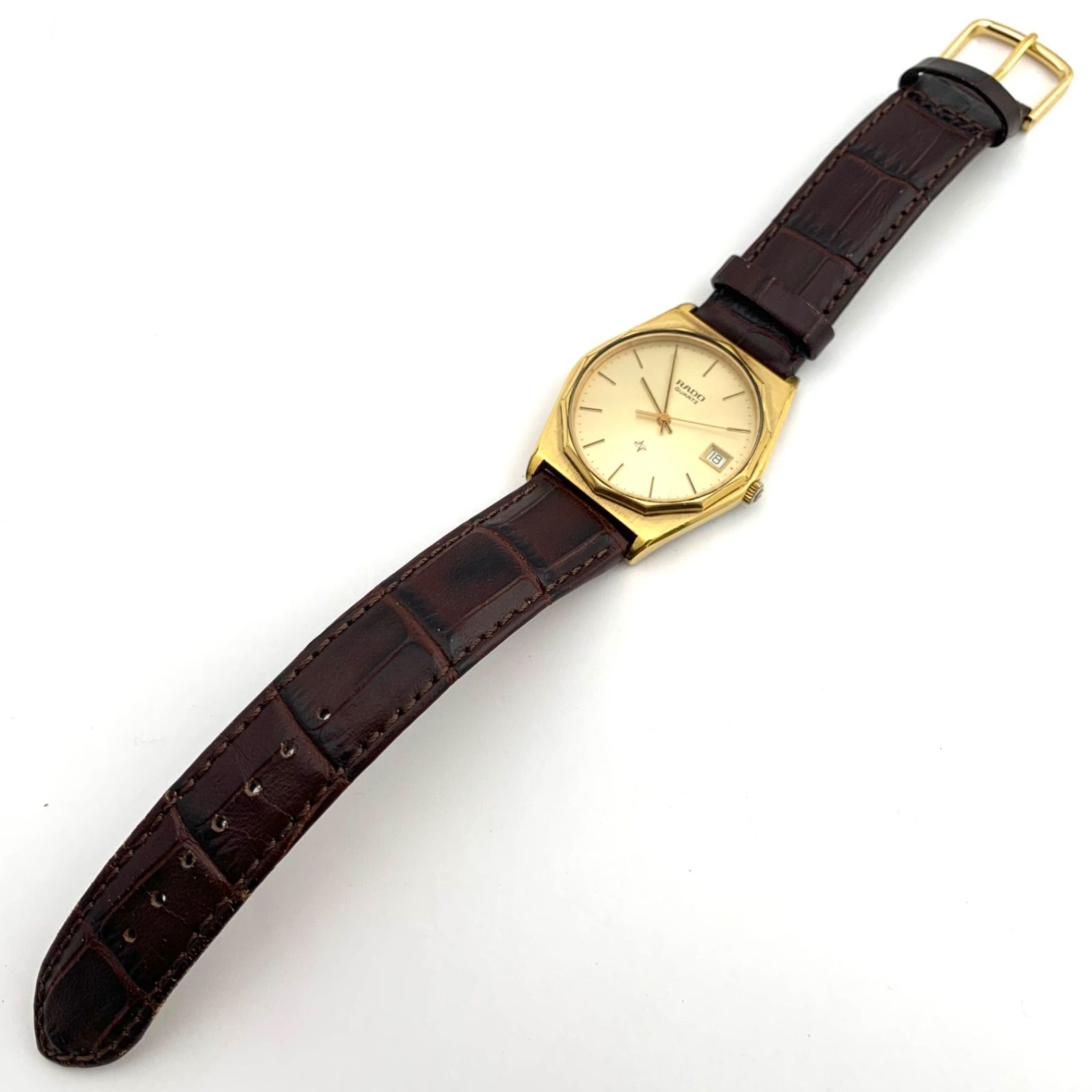 ラドー 【ジャンク】RADO 729.2008.2 クォーツ 腕時計 ゴールド RADO 