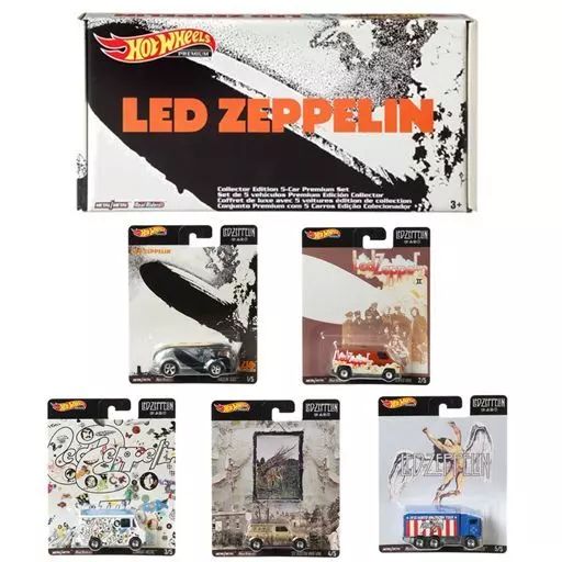 ミニカー 1|64 Hot Wheels レッドツェッペリン ムボックス 5台セット GJP 75