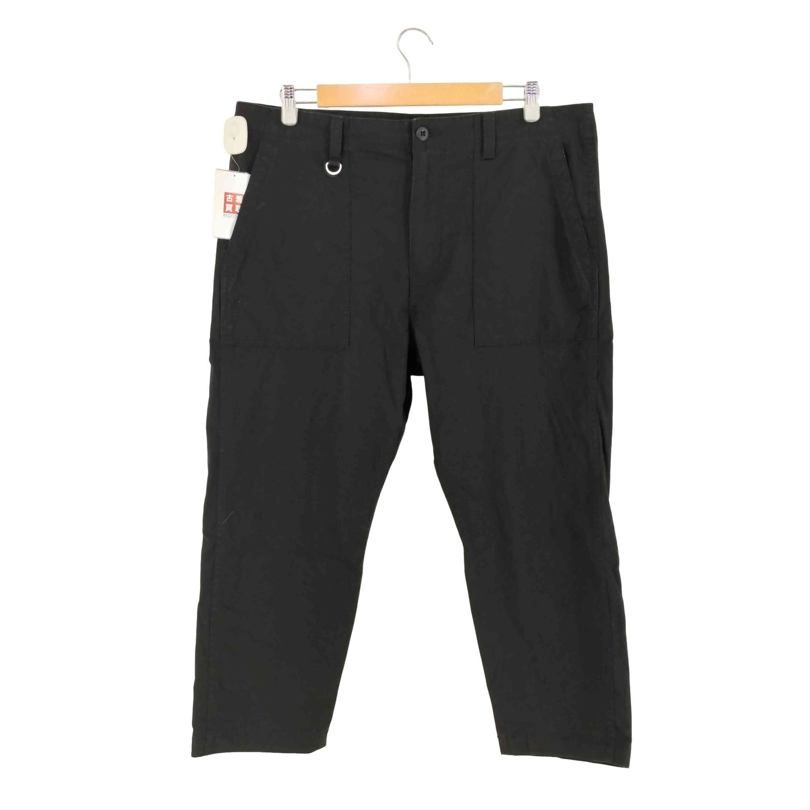 CROPPED TAPERED WIDE SOPH. STRETCH TWILL COTTON | (M) BEIGE