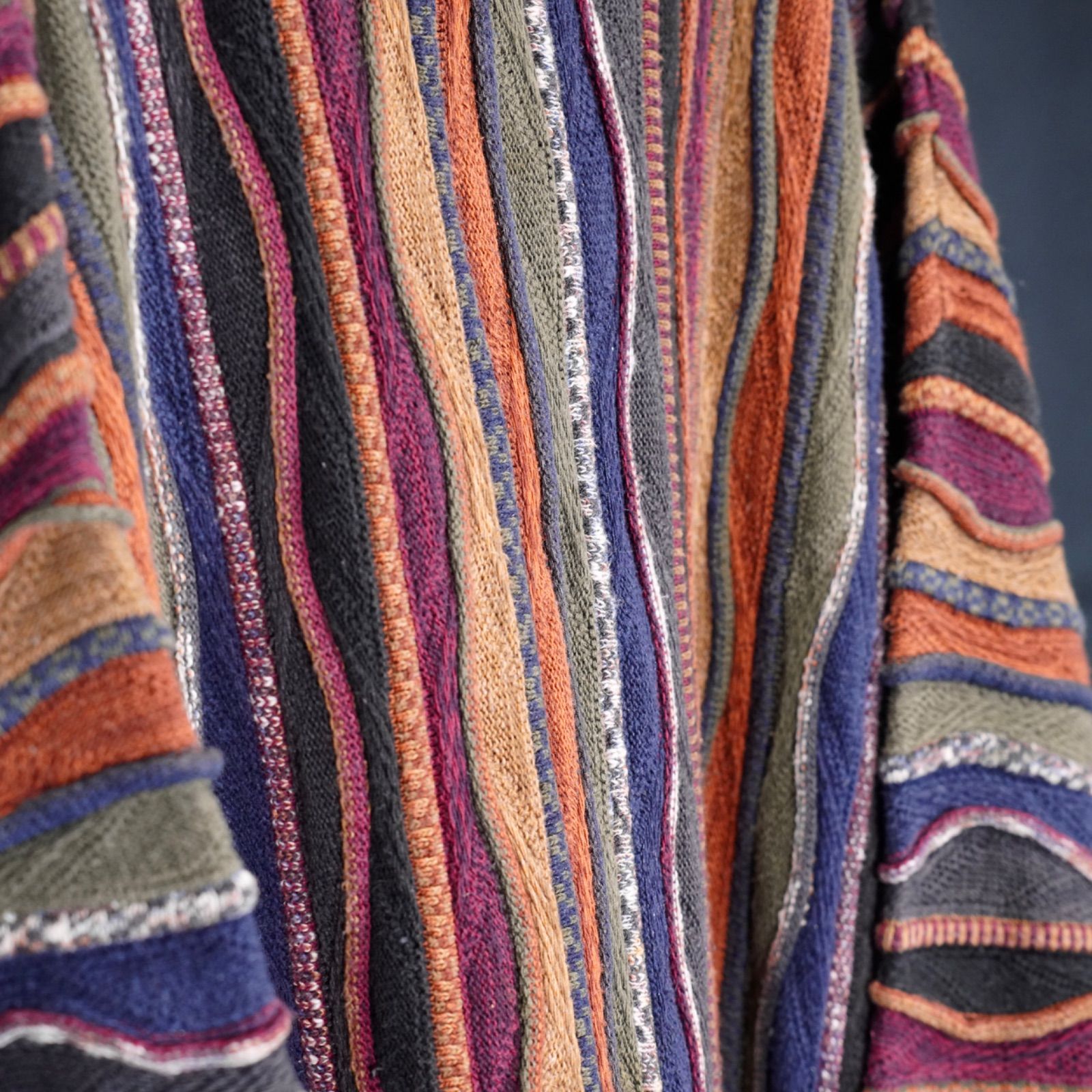 EU VINTAGE THE ITALIAN SWEATER CO. MULTI PATTERNED DESIGN 3D KNIT 
