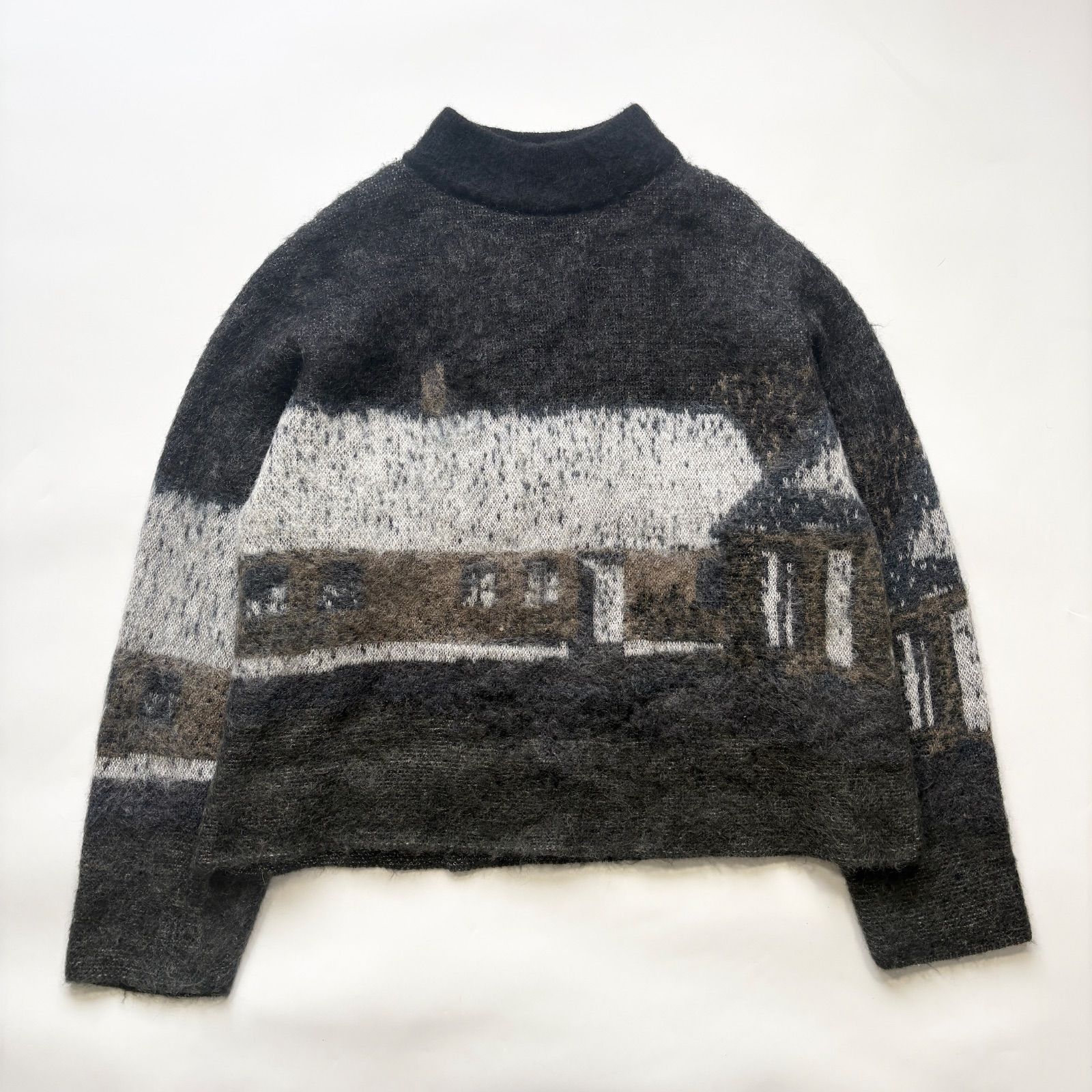 【定価79,200円】シンヤコズカ•モヘヤニット　サイズ1 SHINYA KOZUKA シンヤコヅカ モヘヤ グラフィック ニット セーター