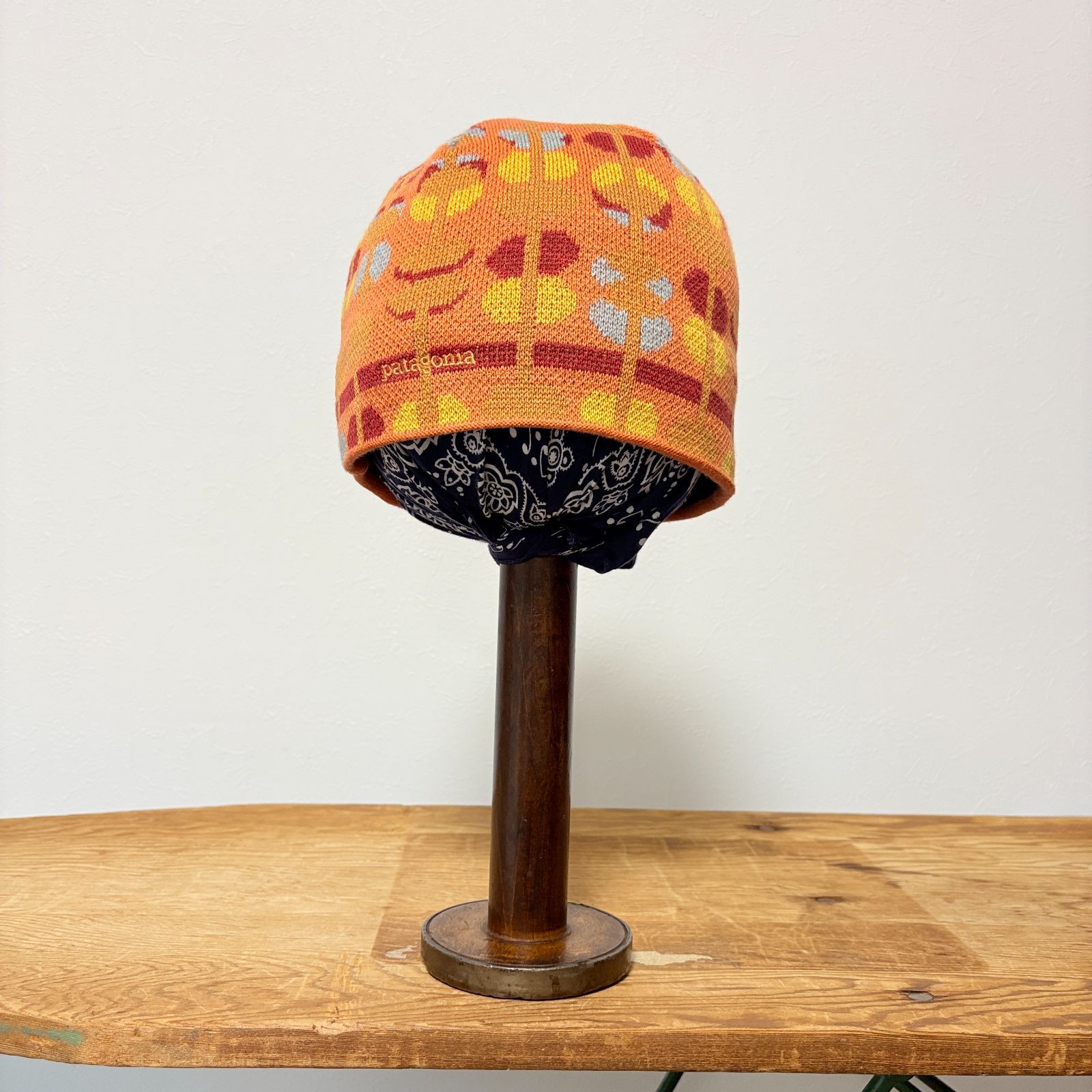 FRANCE製 patagonia Beanie Hat 【 orange 】 パタゴニア ビーニー