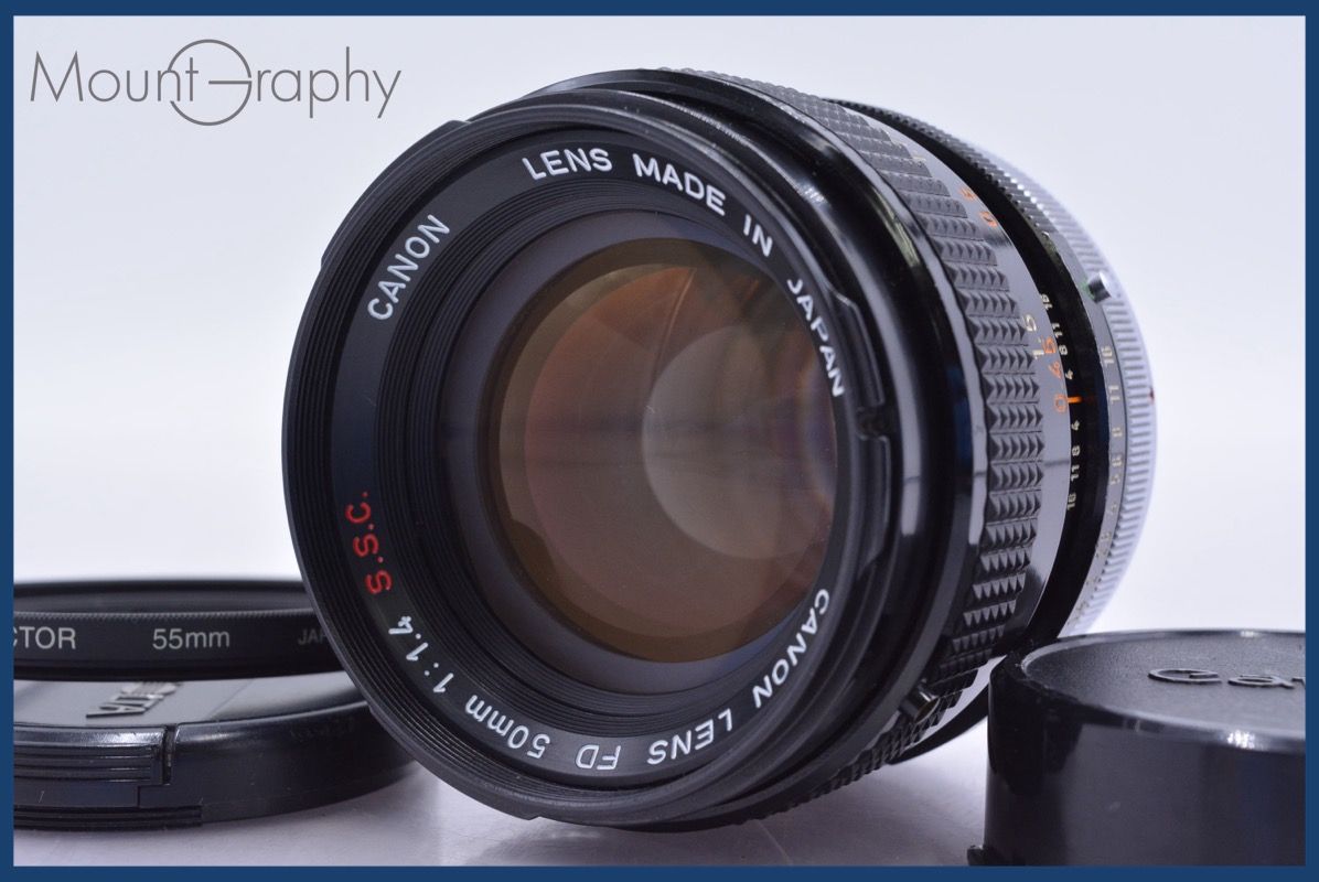 【動作保証】 キヤノン Canon FD 50mm F1.4 S.S.C. 前後キャップ&レンズフィルター付 同梱無料 #am3512 動作保証】 キヤノン Canon FD 50mm F1.4 S.S.C. 前後キャップ&レンズ