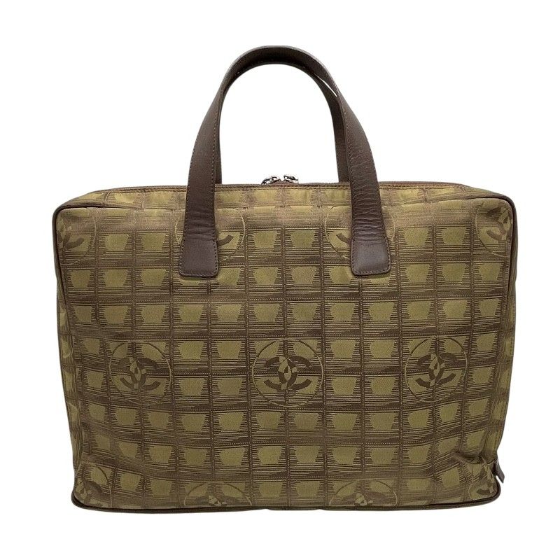 シャネル CHANEL ニュートラベルラインビジネスバッグ カーキ ブラウン