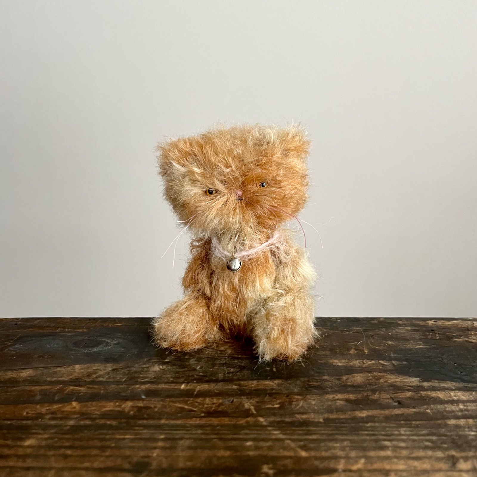 茶トラみたいな子 ｝ ねこ ぬいぐるみ 作家 テディベア ハンドメイド