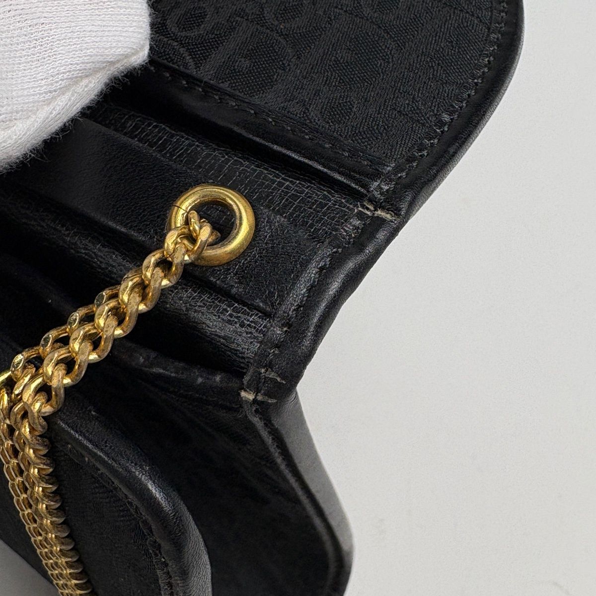 クリスチャンディオール Christian Dior トロッター柄 チェーン