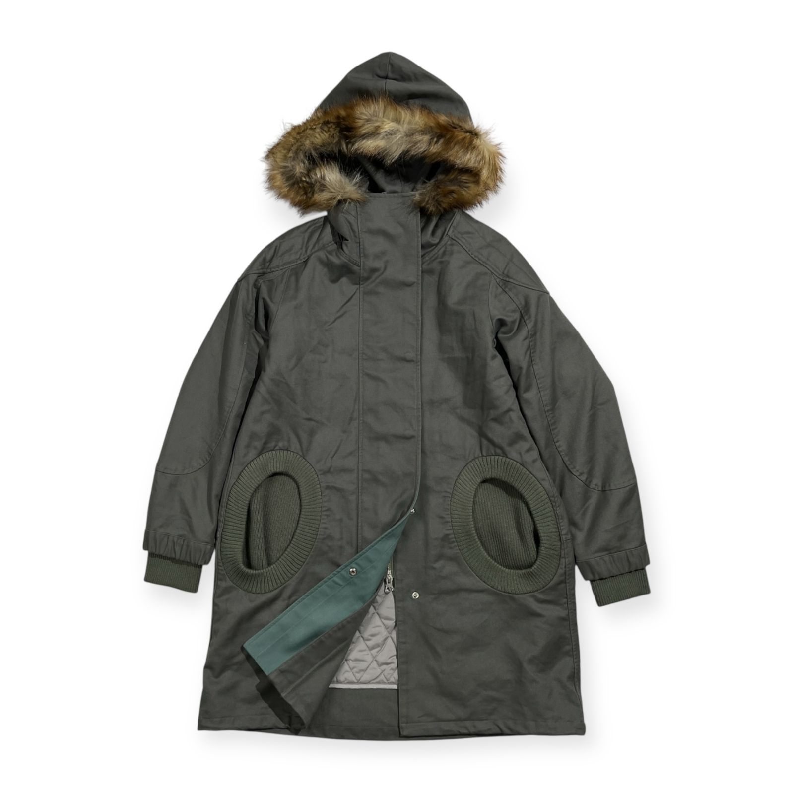 TSUMORI CHISATO ツモリチサト 襟ファー 中綿入り ロング コート