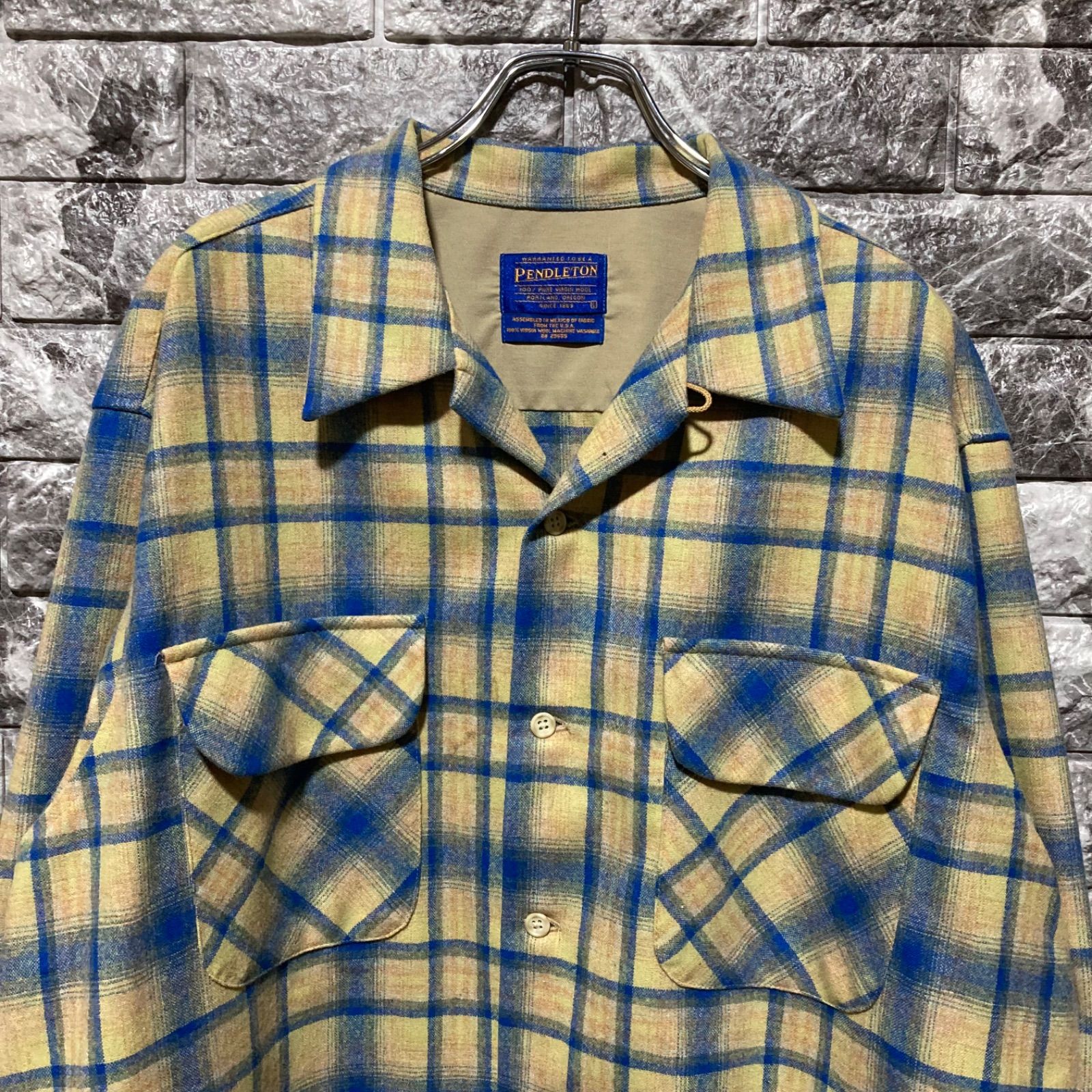 90s Pendleton Board Shirt イエロー ペンドルトン ボードシャツ