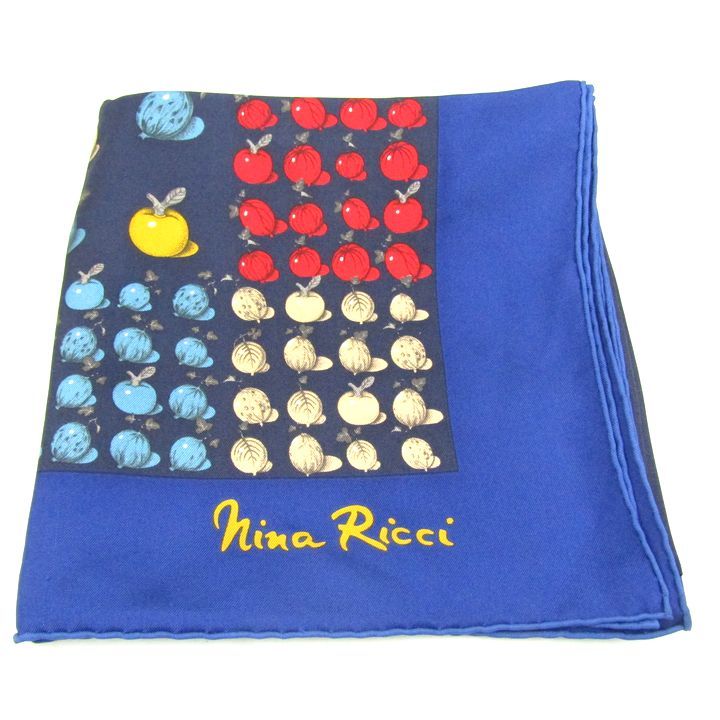 ニナリッチ スカーフ フルーツ柄 シルク ブランド イタリア製