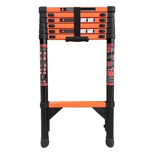 迅速に発送 日本企業 SKK はしご 2 7 m 伸縮 伸縮はしご 耐荷重150 kg スライド式 折り畳み 安全ロック コンパクト 持ち運び容易 屋内 屋外 梯子 多機能 スチール a 3 f c 52