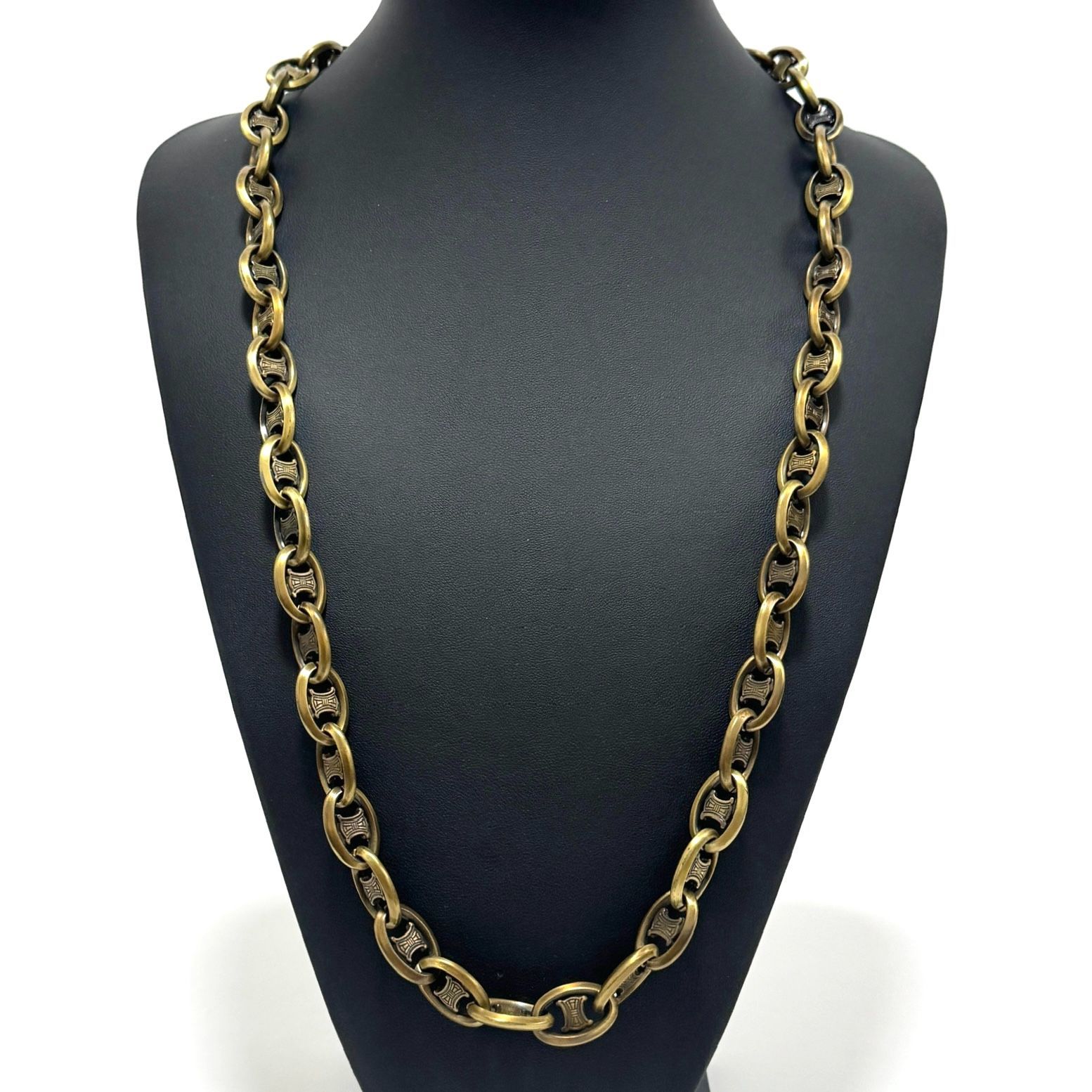 セリーヌ チェーンベルト ネックレス ゴールド gold トリオンフ