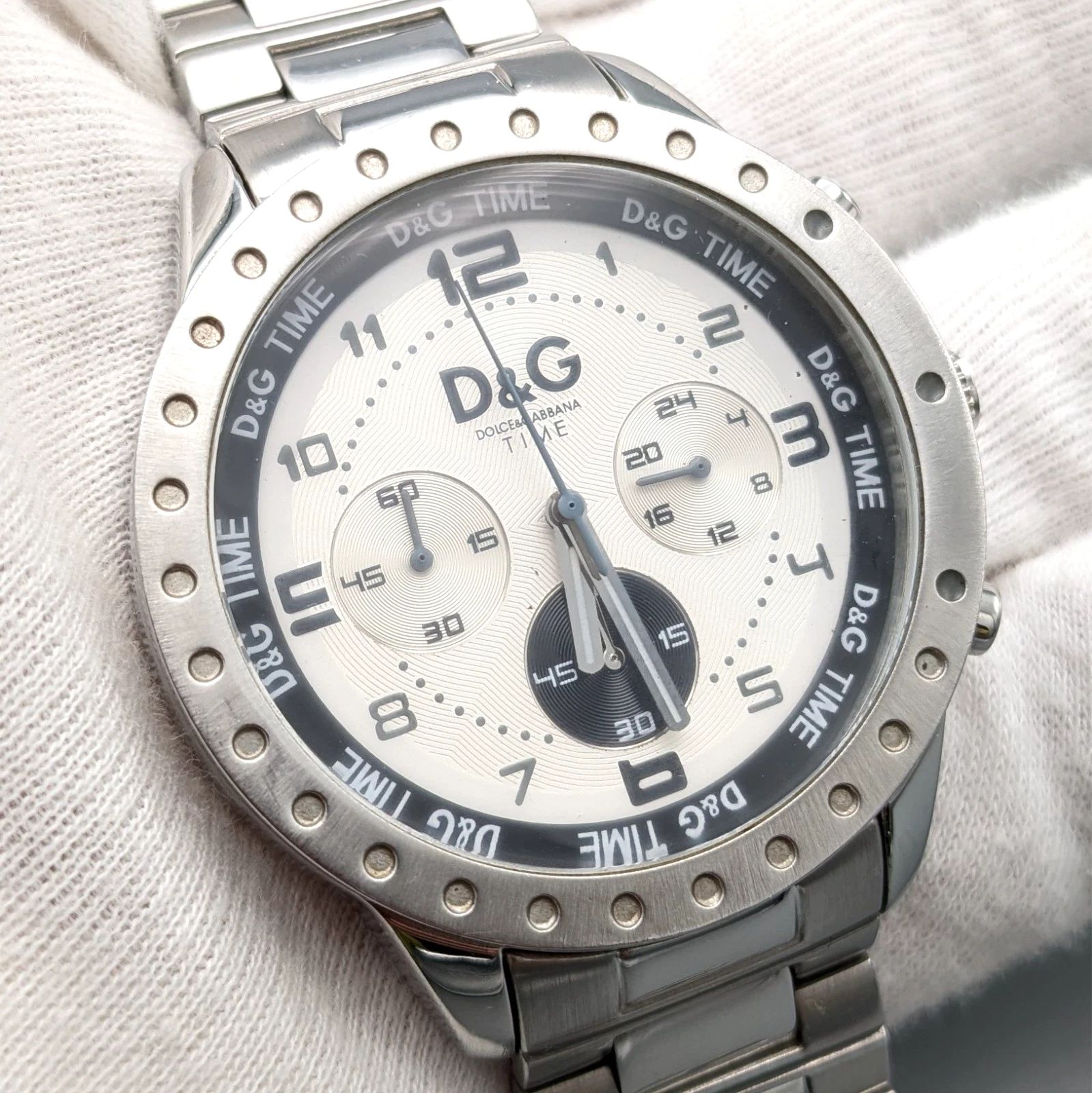 D&G ドルチェ＆ガッバーナ ドルガバ クォーツ メンズ 腕時計 稀少 レア